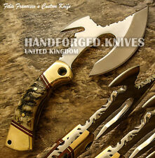 FELIX FRANCISCO CUSTOM HAND MADE FULL TANG CHOPPER CLEAVER KNIFE RAM HORN HANDLE picture