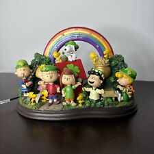 St Patrick's Day  Peanuts Gang Danbury Mint Lighted Sculpture Luck Of The Irish picture