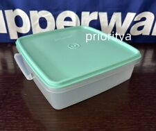 Tupperware Square Away Goody Box Container 2L/8 cup Mint Ice Cream Seal New picture