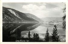 RPPC Postcard Lake Chelan WA Elllis Photo 630 Chelan County, Mirror Reflection picture