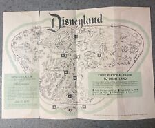 1957 Welcome to Disneyland TinkerBell Guide Map Brochure B4Fo picture
