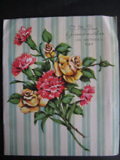 1940s vintage greeting card Pollyanna MOTHER'S DAY To Grandmother Rose Bouquet picture