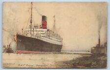 Postcard Cunard RMS Steamship Line SS Laconia Steamer Ship c1930s V6 picture