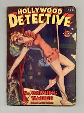 Hollywood Detective Pulp Feb 1944 Vol. 3 #4 GD picture