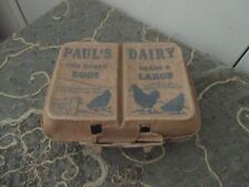 PAUL'S DAIRY  Vintage Egg Carton Dozen  BROWN EGGS LONG BEACH, CA FARMHOUSE picture