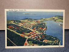 Quoddy Village Eastport ME, 1940s USA Collectible Unposted Linen Postcard picture