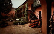 New Orleans Louisiana Maison Montegut patio ~ vintage postcard sku145 picture