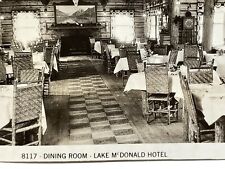 QD Photograph Dining Room Interior View Lake McDonald Hotel Lodge Montana 1950s  picture