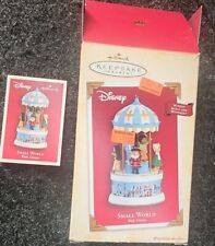 Hallmark Disney Wind Up Musical Ornament 2004 It’s A Small World Carousel Moves picture