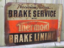Vintage Thermold Brake Service Metal Flange Sign picture