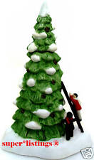 Dept. 56 Lighted Tree with Children & Ladder Retired 1990 Battery Operated 65102 picture
