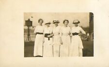 1915 Five Fashionable Ladies posing for a photograph Antique Postcard OHIO RPPC picture