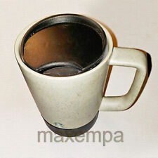 Mug Starbucks 2024 Light Gray-Beige Marble w/ Brown Rubber Bottom & Lid 14oz picture