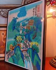 Signed Vintage Mid Century Modern Chinese Art Asian Painting 12