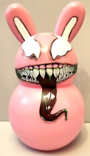 OOAK Custom Hand Painted Marvel Venom Style Pink Bunny 10 inch Blacklight Glows picture