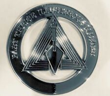 Masonic  Metal Chrome Past thrice illustrious Master Auto Car Emblem picture