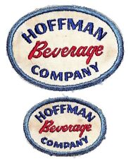Hoffman Beverage Company Pair of Embroidered Soda Patches c1930's-40s VGC Scarce picture