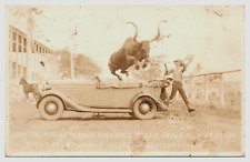 5 RPPCs 1934 Iowa's Championship Rodeo Sydney 5 Rodeo Stars in Action Broncos picture