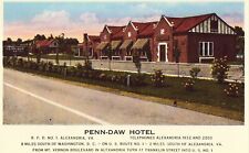Penn-Daw Hotel - Alexandria, Virginia Linen Postcard picture