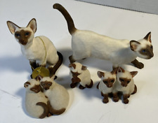 The Leonardo Siamese Cat Collection 1999 Sharratt & Simpson Kitten Figurines Eng picture