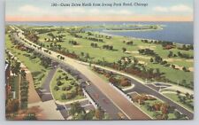 Postcard Outer Drive North from Irving Park Road Chicago Illinois picture
