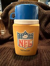 Vintage 1975 NFL National Football League Properties Mustard Brown Thermos 8 oz picture