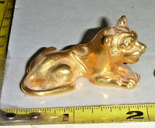 Vtg 1976 MMA Brass KING Tut LION Figurine/Statue ~1¾