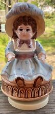 Vintage Fond Memories Ebeling & Russ’s Little Girl In Dress  Music Box picture