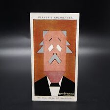 1926 Player's Cigarettes Straight Line Caricatures #4 Earl of Balfour Tobacco picture