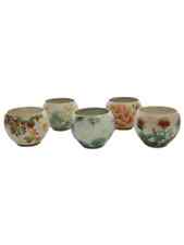Kiyomizuyaki #4 Pottery tea cup 5-piece set multicolor Shimizu ware picture