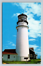 North Truro MA-Massachusetts, Highland Light, Exterior, Vintage Postcard picture