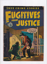 FUGITIVES FROM JUSTICE #1 [1952 GD+] ROBBERY COVER   ST. JOHN picture