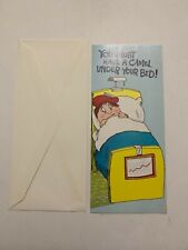Vintage 1960's Humorous Retro Get Well Greeting Card and Envelope Unused picture
