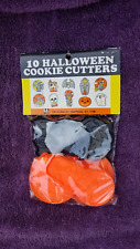 VTG Ullman 10 Different Design Plastic Halloween Cookie Cutters New picture