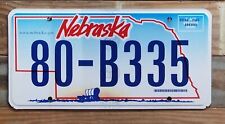 Nebraska Expired 2016 Covered Wagon NOS License Plate ~ 80-B335 ~ Flat picture