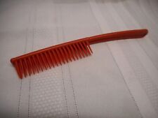 Vintage Tupperware Hairbrush Hair Teasing Brush 436 Burnt Orange NEW picture