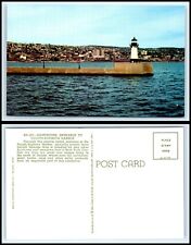 MINNESOTA Postcard - Duluth-Superior Harbor, Harbor Entrance Lighthouse K9 picture