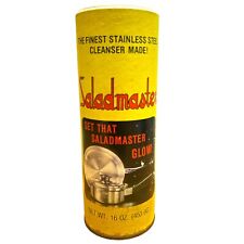 Saladmaster Paper CAN Cleaner Made In TEXAS Half Full Rare Vintage picture