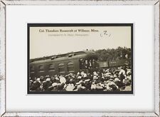 1910 Photo Col. Theodore Roosevelt at Wilmar, Minn. / E. Elkjar, photographer. P picture