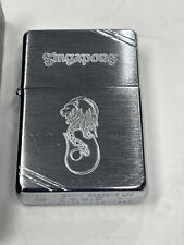 ZIPPO 1996 SINGAPORE 1937 REPLICA BRUSHED CHROME LIGHTER UNFIRED IN BOX C899 picture