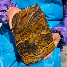 17.42LB Rare Natural Beautiful Yellow Tiger Crystal Mineral Specimen Healing 942 picture