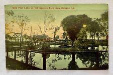 Gold Fish Lake at the Spanish Fort, New Orleans, LA..1918..Antique Postcard picture