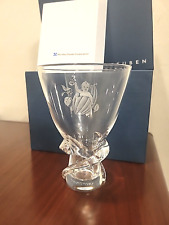 Vintage Steuben Art Glass Vase Hershey PA 100th Anniversary Cocoa Bean Baby 1994 picture