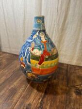 Giovanni Desimone Vase Jar Pot Painted Fishing Italy Handmade Ceramic Pottery picture