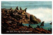 Antique Seal Rock from Cliff House, CA Postcard picture