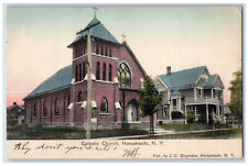 c1905 Catholic Church Horseheads New York NY Antique Posted Postcard picture