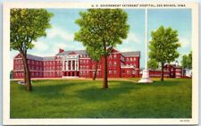 Postcard - U. S. Government Veterans' Hospital - Des Moines, Iowa picture