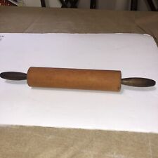 Vintage Wooden Rolling pin Great Quality Piece Of History 18” long picture