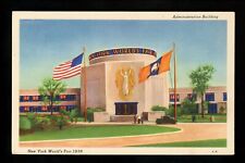 Exposition postcard New York World's Fair 1939 NY Administration Bldg linen  picture