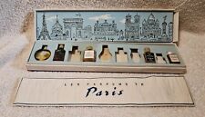 VTG Miniature Commercial Perfume Bottles Set in Box Les Parfums de Paris  picture